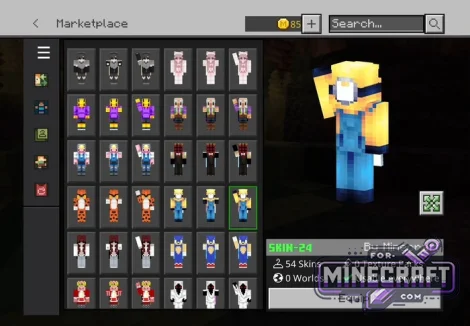 54 HD Capes Skin Pack for Minecraft Bedrock