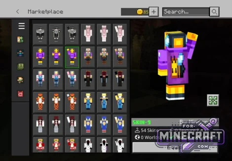 54 HD Capes Skin Pack for Minecraft Bedrock