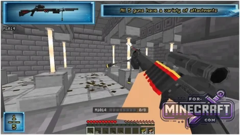 ACT Weapons Addon v1.2 for Minecraft Bedrock 1.26.40+