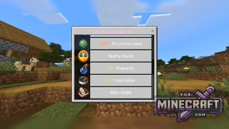 Apex Suite Addon 2.0 (Utility Menu) for Minecraft Bedrock 1.21/26.50+