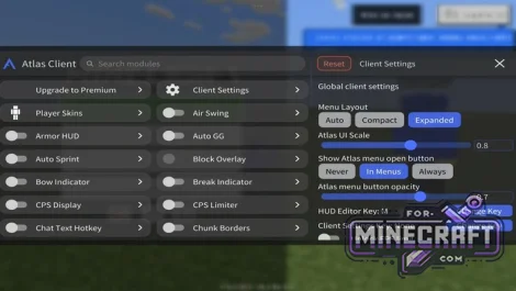 Atlas Client 2 (v2.2.18) for Minecraft Bedrock 26.44