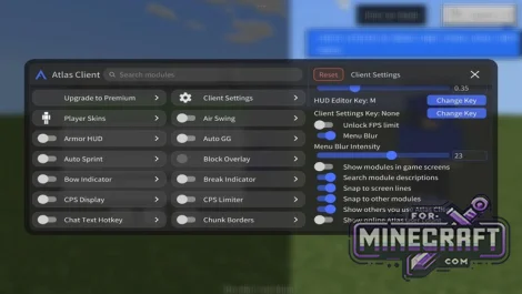 Atlas Client 2 (v2.2.18) for Minecraft Bedrock