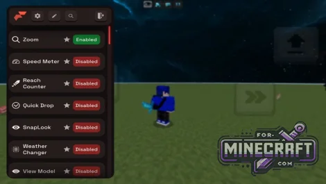 Flarial Mobile Client for Minecraft Bedrock 26.X