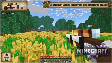 ImprovisedGuns Addon for Minecraft PE 1.21/26.40+