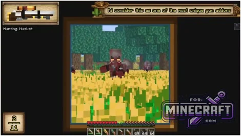 ImprovisedGuns Addon for Minecraft PE 1.21/26.40+