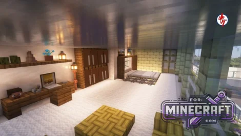 Luxury Modern Mansion Map for Minecraft Bedrock