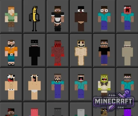 Meme Skin Pack for Minecraft Bedrock