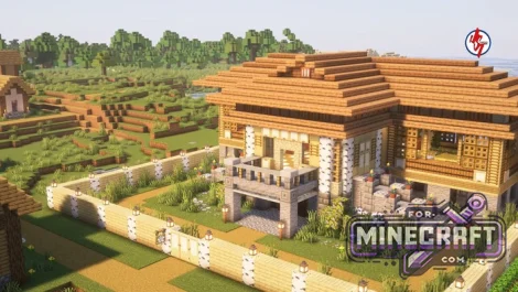 Plains Survival House Map for Minecraft PE 26.40+