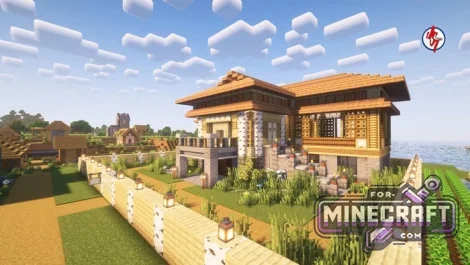Plains Survival House Map for Minecraft PE 26.40+