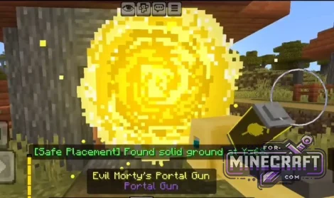 Rick's Portal Gun Addon v1.0 for Minecraft Bedrock 26.40/26.50+
