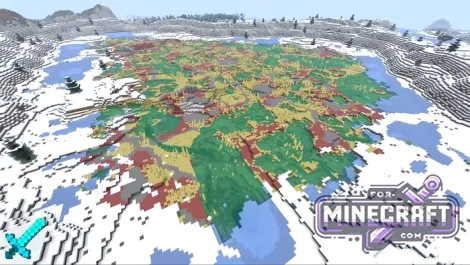 Sulfur Oasis in the Snow Seed for Minecraft Bedrock 26.30+