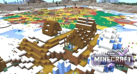 Sulfur Oasis in the Snow Seed for Minecraft Bedrock 26.30+