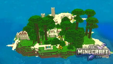 Tropical Oasis Village Seed for Minecraft PE