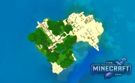 Tropical Oasis Village Seed for Minecraft PE 1.21/26.44+