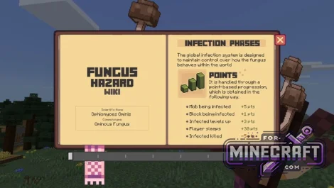 Fungus Hazard Addon v1.0.15 (Parasite Mods) for Bedrock Edition 26.45+