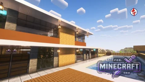 Modern Coastal Villa Map for Minecraft Bedrock 26.60+