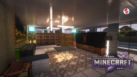 Modern Coastal Villa Map for Minecraft Bedrock