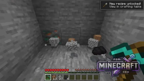 Ore Miner Addon for Minecraft Bedrock