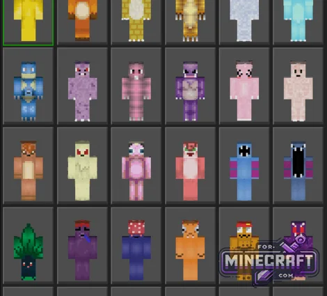 Pokemon Kanto Skin Pack for Minecraft Bedrock 26.40/26.50+