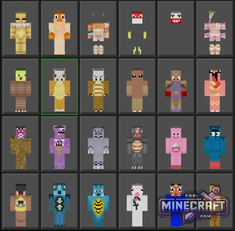 Pokemon Kanto Skin Pack for Minecraft Bedrock