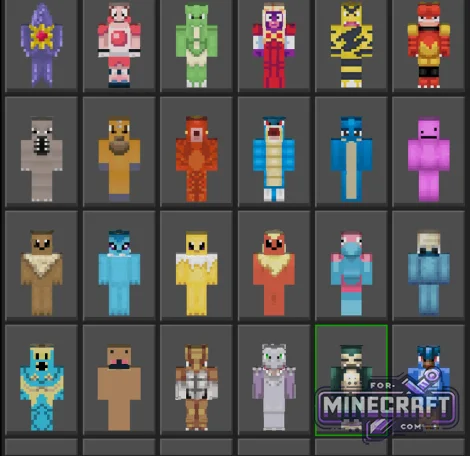 Pokemon Kanto Skin Pack for Minecraft Bedrock