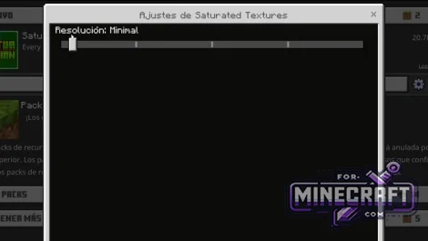 Saturation Texture Pack for Minecraft Bedrock