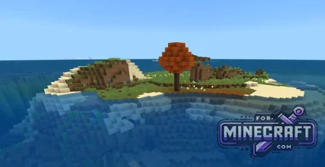 Single Poplar Survival Island Seed for Minecraft Bedrock
