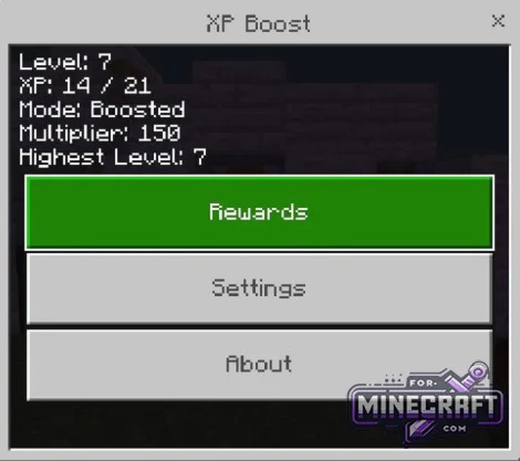 XP Booster Addon for Minecraft Bedrock