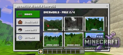 Advanced Compass Addon for MCPE 1.21/26.52+