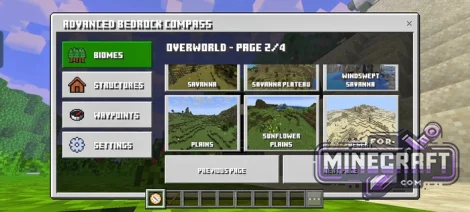 Advanced Compass Addon for MCPE 1.21/26.52+
