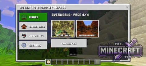 Advanced Compass Addon for MCPE 1.21/26.52+