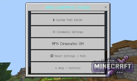 Cinematic Camera Addon for Minecraft Bedrock 26.60+