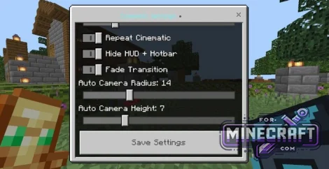 Cinematic Camera Addon for Minecraft Bedrock 26.60+