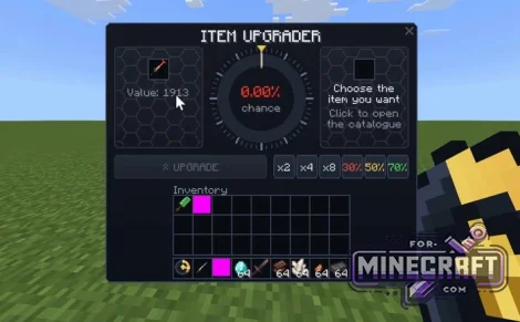 Item Upgrader Addon v1.7 for Minecraft Bedrock