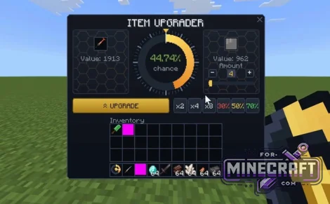 Item Upgrader Addon v1.7 for Minecraft Bedrock