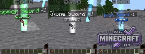 Loot Beams & Rarity Addon v4.0.1 for Minecraft Bedrock 1.2126.52+