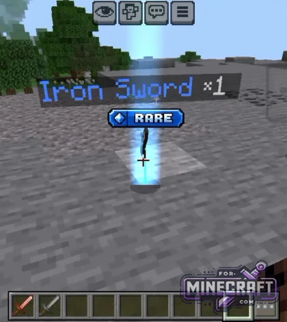 Loot Beams & Rarity Addon v4.0.1 for Minecraft Bedrock 1.2126.52+