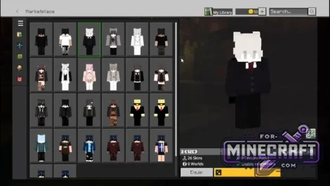 Neko Skin Pack for Minecraft Bedrock 26.60/26.70+