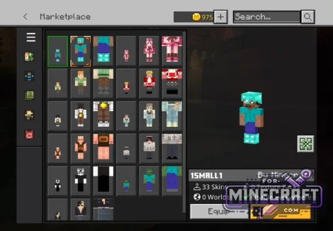 Small and Giant Skin Pack for Minecraft Bedrock 1.21/26+