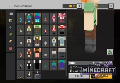 Small and Giant Skin Pack for Minecraft