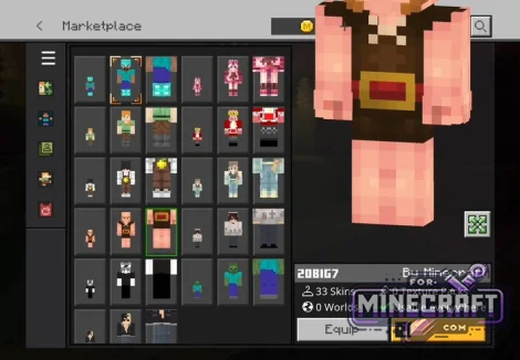 Small and Giant Skin Pack for Minecraft