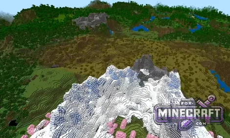 Snowy Peak Cherry Grove Seed for Minecraft Bedrock 26.60+
