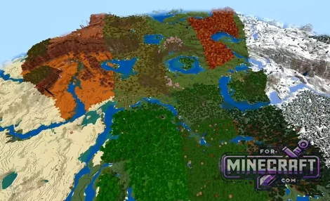Striped Biomes Seed for Minecraft Bedrock 26.52