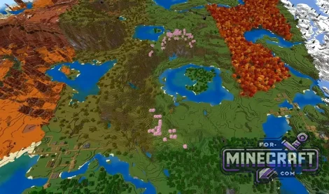 Striped Biomes Seed for Minecraft Bedrock 26.52