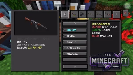 TACZ Addon for Minecraft Bedrock 1.21/26.70+